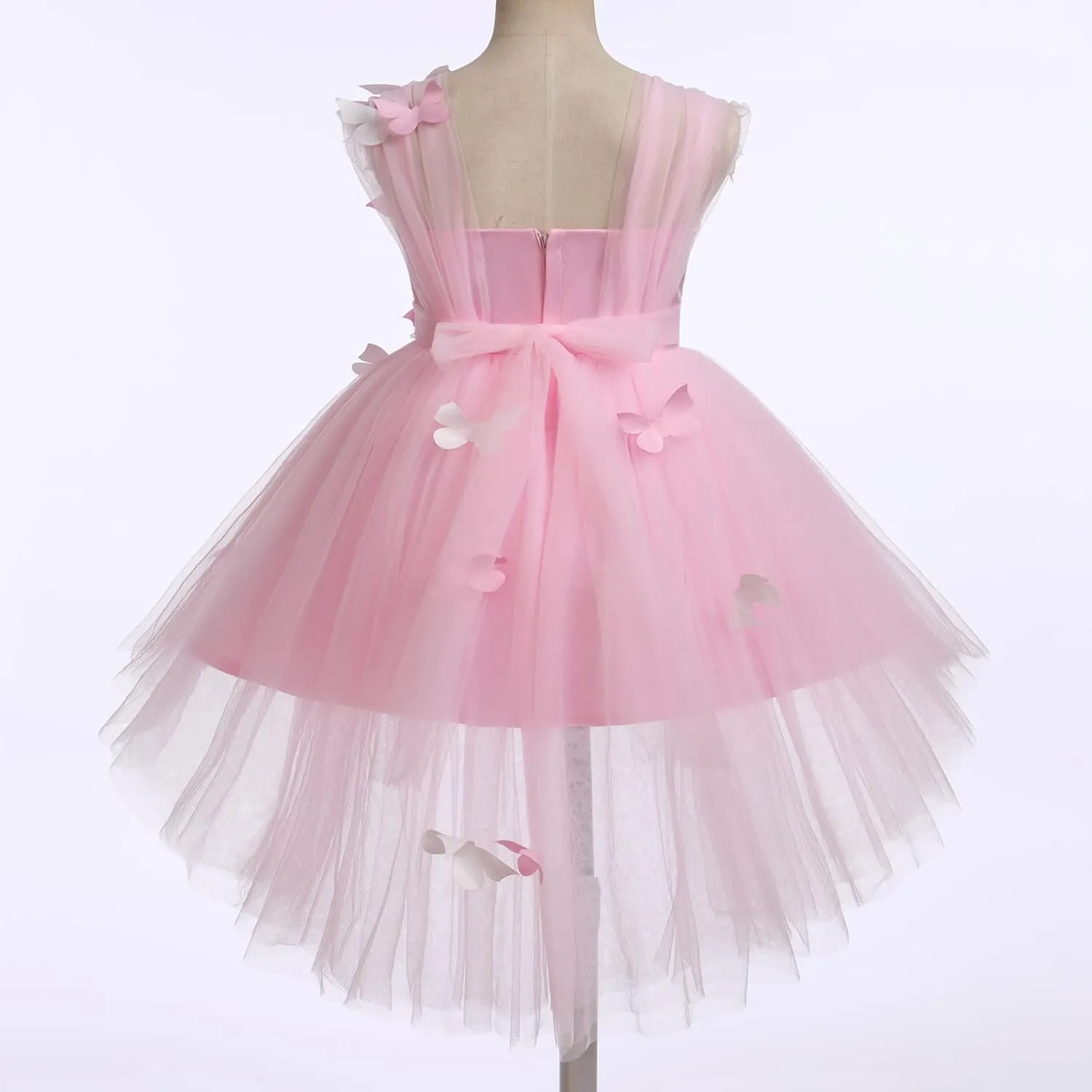 Baby Toddler Girl Tulle Tutu Dress Butterfly Flower Girl Wedding Formal Birthday Outfits Cake Smash Dresses