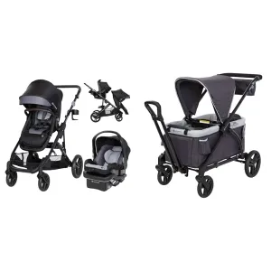 Baby Trend Morph Single-Double Travel System & Expedition Stroller Wagon