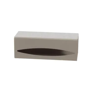 Bag Dispenser; Single; Holds one roll of Bags; Keyholes for Vertical or Horizontal Wall mounting; Quartz Beige ABS Plastic; Made in The USA; Dims: 3.95"L x 10.10"W x 3.60"H