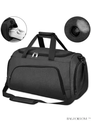 BagForLove - 40L Gym Duffle Bag: Unisex Sports Bag with Wet Pocket, Shoe Compartment & Toiletry Bag