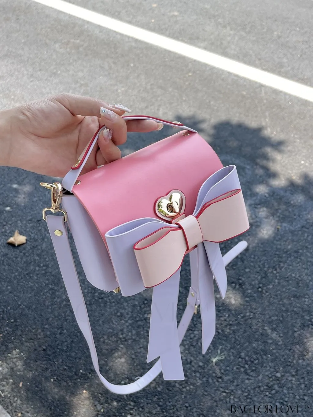 BagForLove - Stylish Mini Handbag with Adjustable Strap and Bowknot Decoration