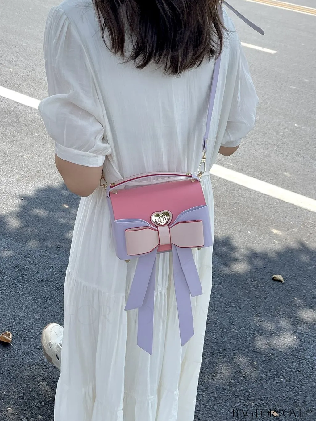 BagForLove - Stylish Mini Handbag with Adjustable Strap and Bowknot Decoration