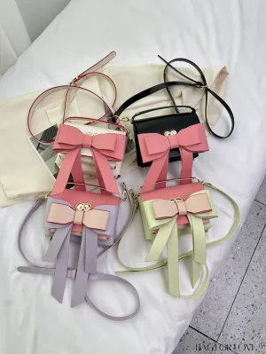BagForLove - Stylish Mini Handbag with Adjustable Strap and Bowknot Decoration