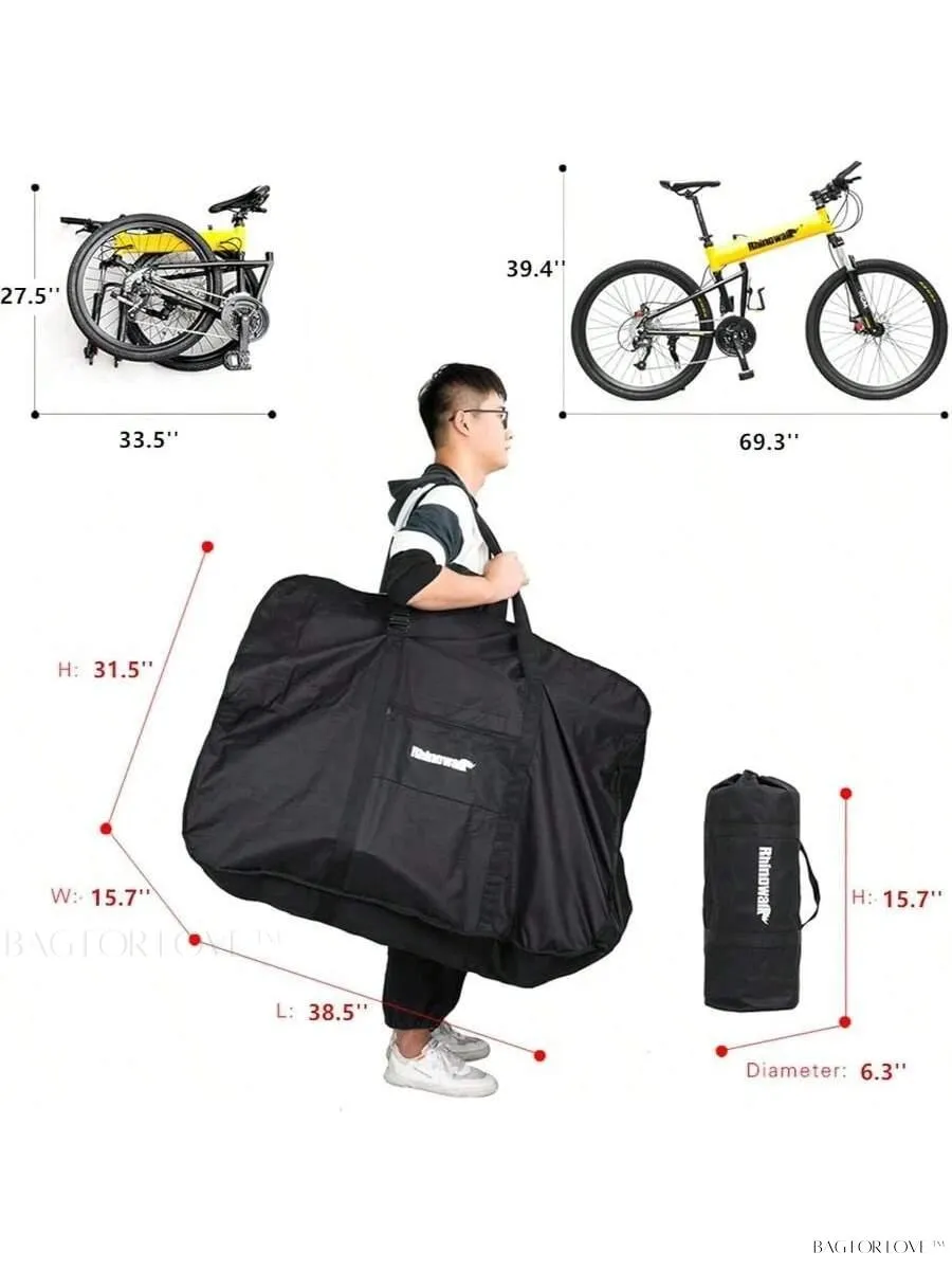 BagForLove - Thick Bicycle Bag with Pouch for Carry-On