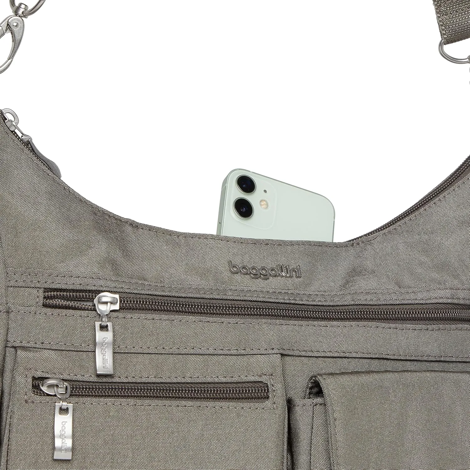 Baggallini Modern Everywhere Crossbody Women 11x9x4.5 RFID Hobo Bag