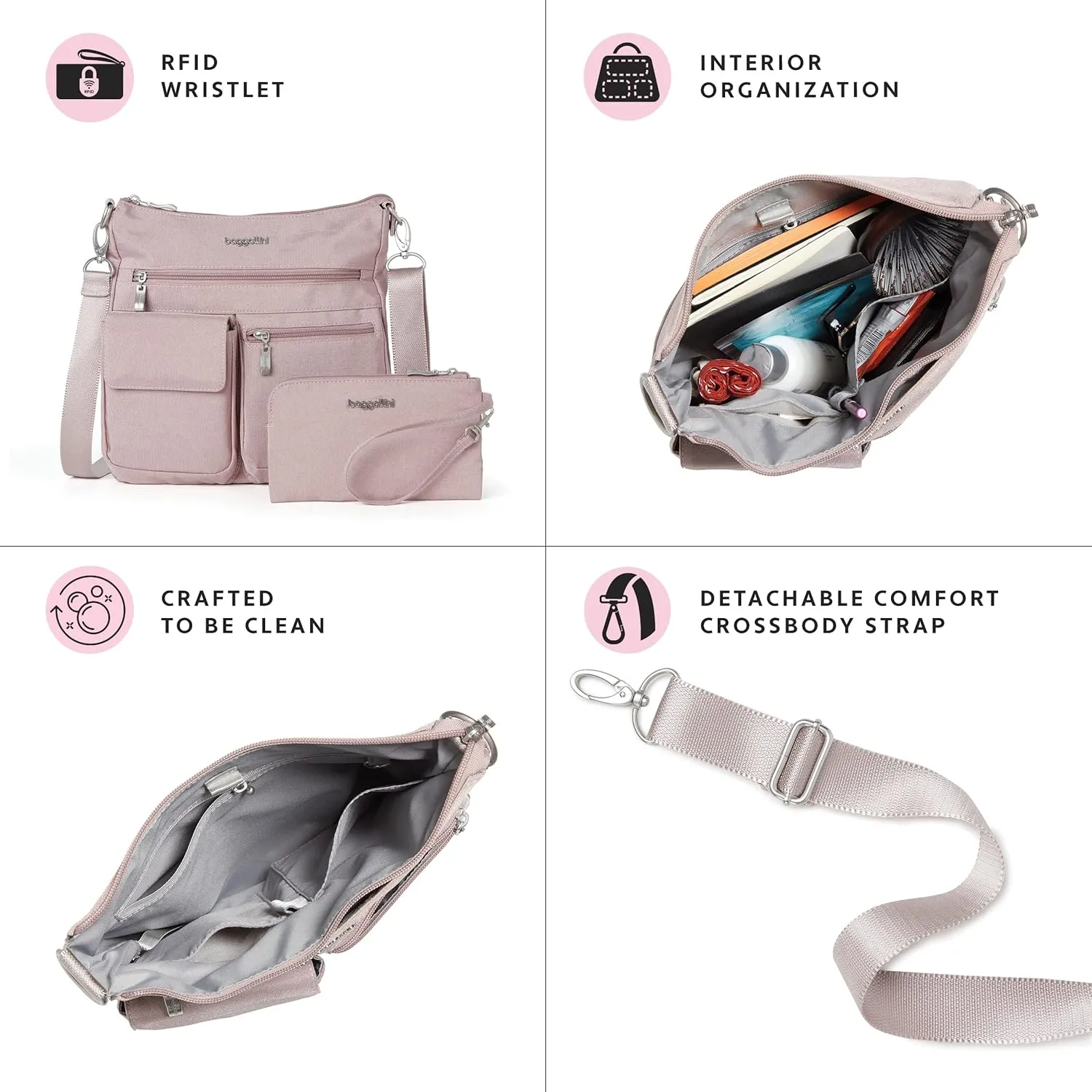 Baggallini Modern Everywhere Slim Crossbody