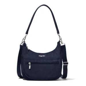 Baggallini Modern Pocket French Navy Half Moon Bag (Women's)