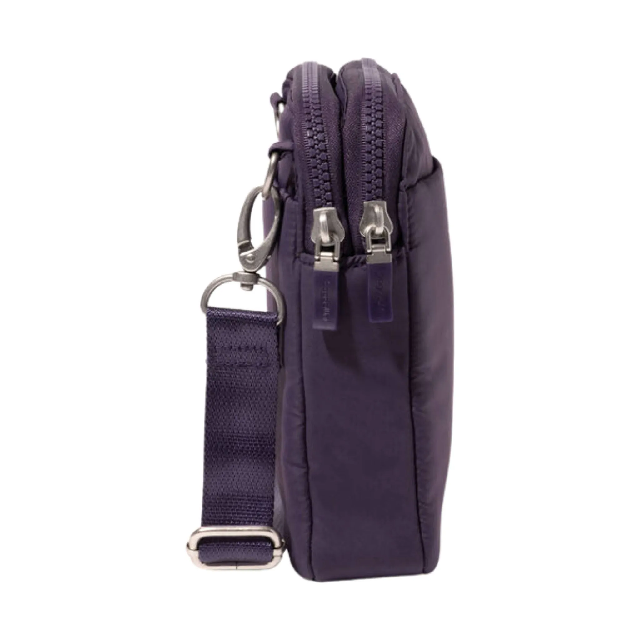 Baggallini Modern Take Two RFID Crossbody - Plum Twilight EcoPuff