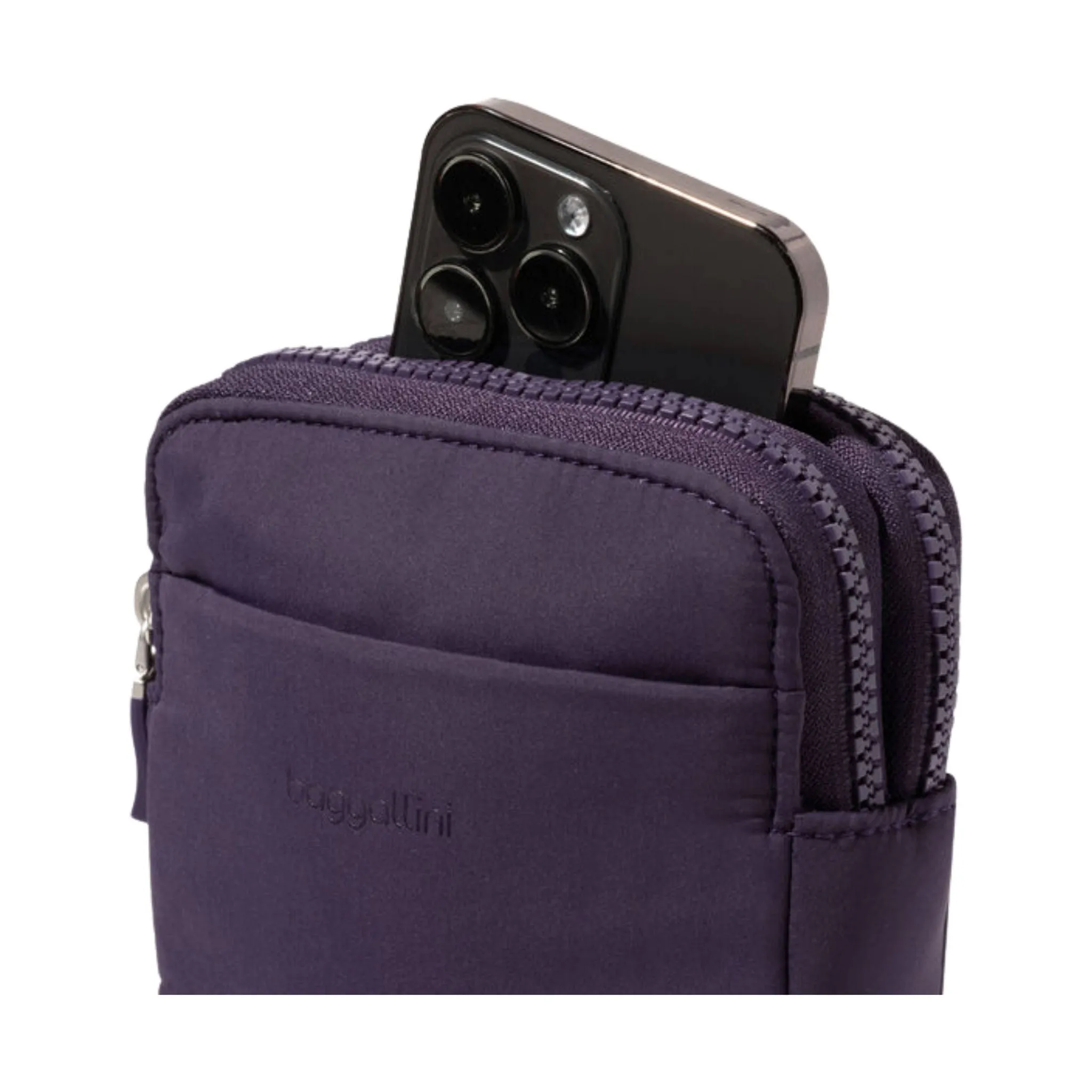 Baggallini Modern Take Two RFID Crossbody - Plum Twilight EcoPuff