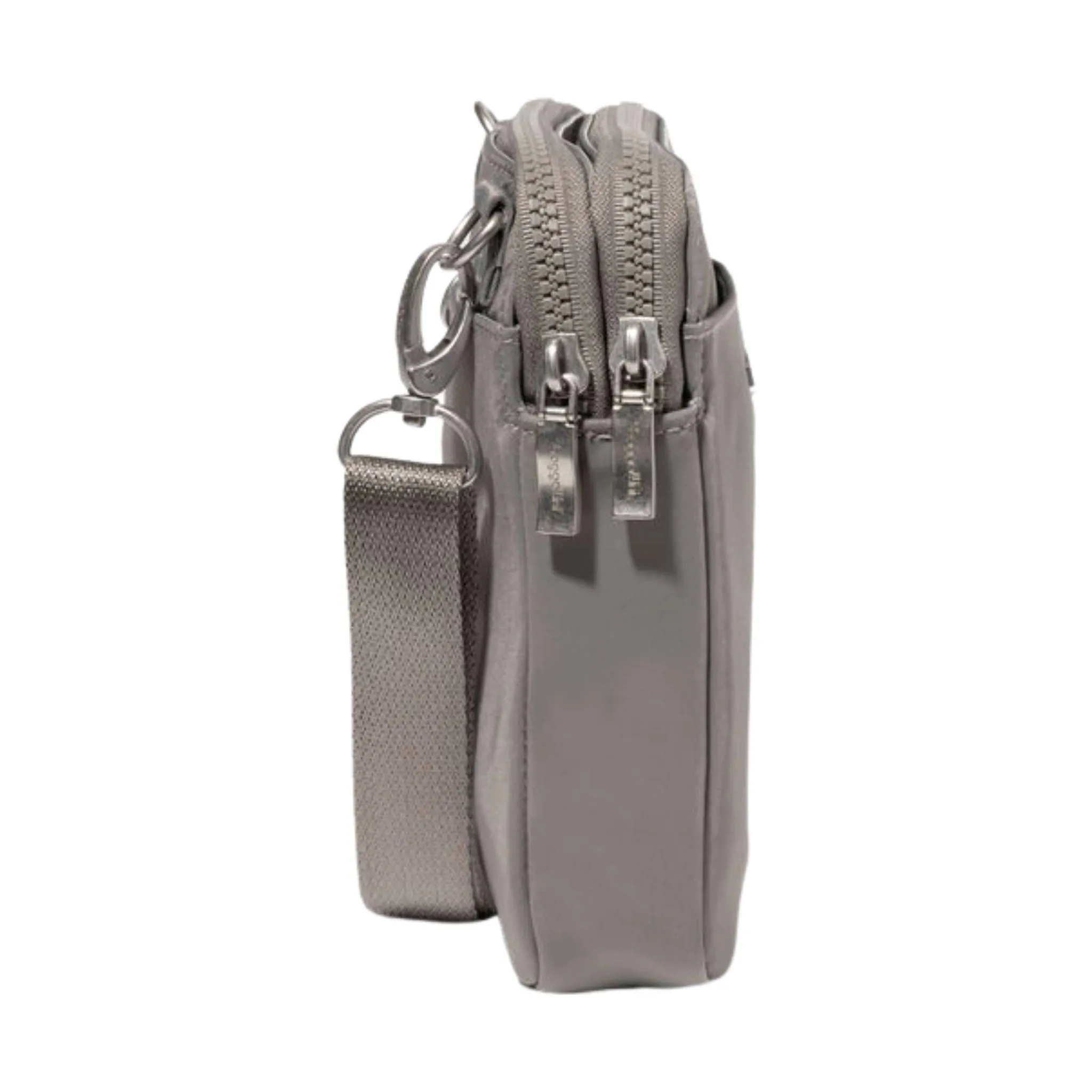 Baggallini Modern Take Two RFID Crossbody - Steel Grey Twill