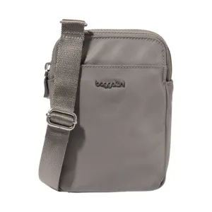 Baggallini Modern Take Two RFID Crossbody - Steel Grey Twill
