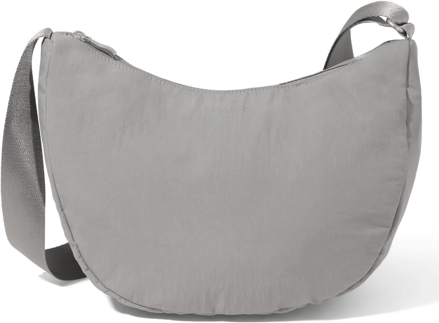 Baggallini Swift Crescent Crossbody Bag for Women - Lightweight 12"x8" Travel Purse Handbag