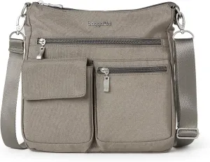 Baggallini womens Modern Everywhere Slim Crossbody, Sterling Shimmer, One Size US