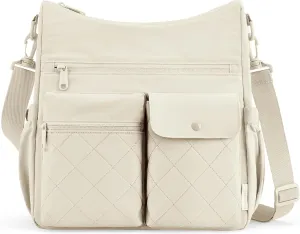 BAGSMART Crossbody Bags for Women, Puffy Handbags Shoulder Purses for Women, Travel Tote Bag with Multi Pockets