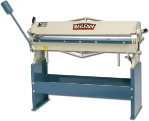 Baileigh HB-4816 Manual Straight Sheet Metal Brake with Stand, 16-Gauge Mild Steel Capacity, 48" Length