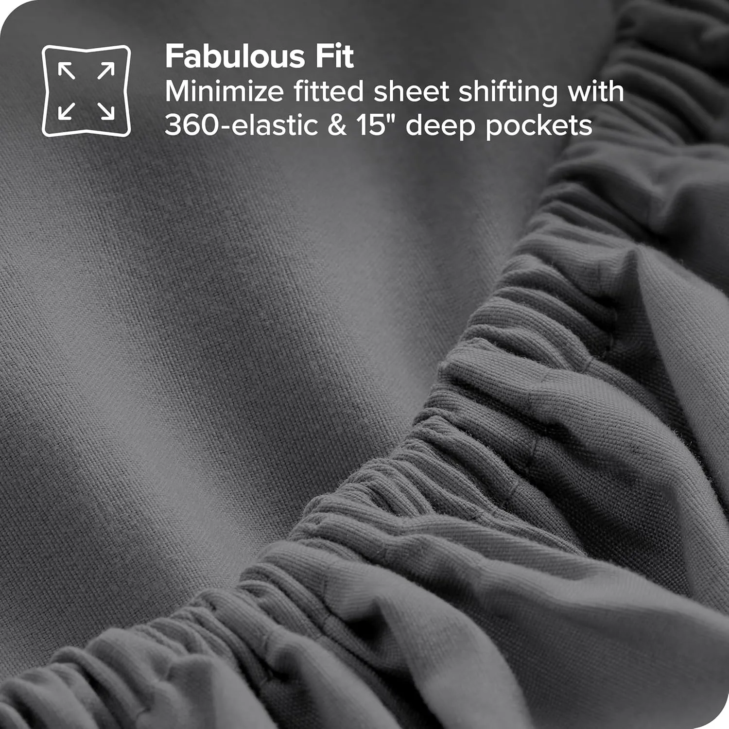 Bare Home Reversible Bed-in-A-Bag Comforter & Sheet Set - Split King - Down Alternative - Soft - Bedding Set (Split King, Grey/Light Grey)