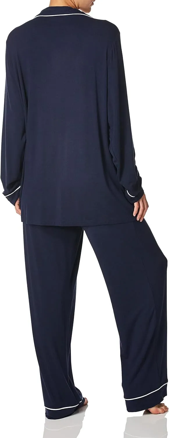 Barefoot Dreams Women's Luxe Milk Jersey Piped Pajama Set