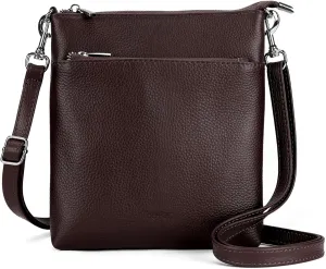 befen Genuine Leather Small Crossbody Purses for Women Travel Cross Body Bags Lightweight with Adjustable Shoulder Strap