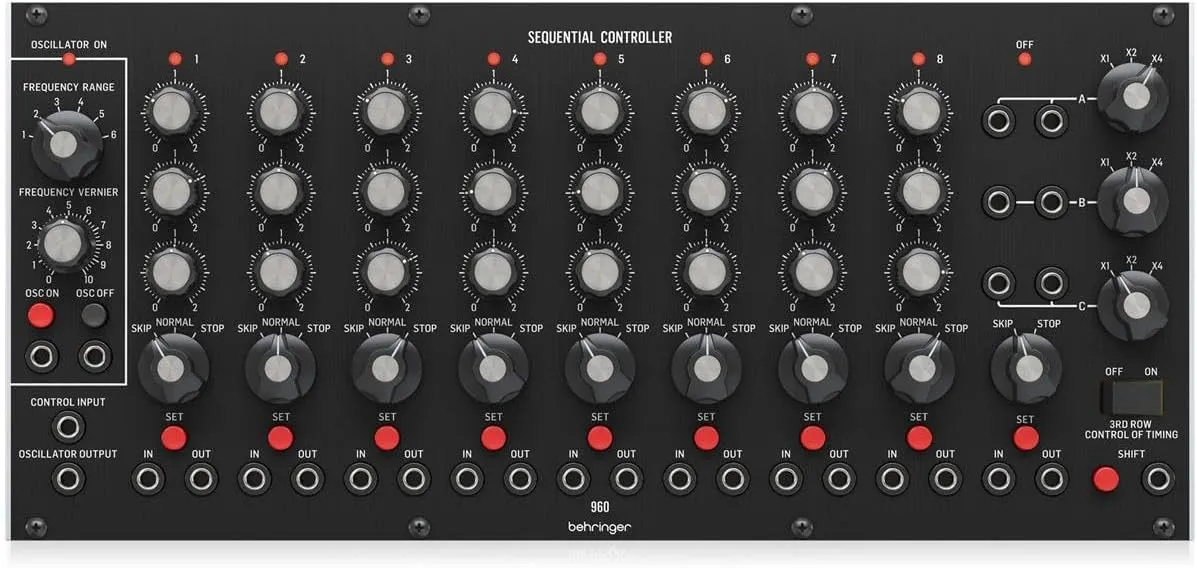 Behringer 960 SEQUENTIAL CONTROLLER Legendary Analog Step Sequencer Module for Eurorack