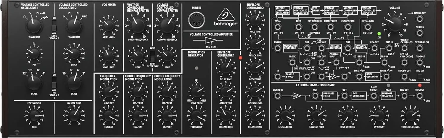Behringer K-2 MK II Semi-modular Analog Synthesizer