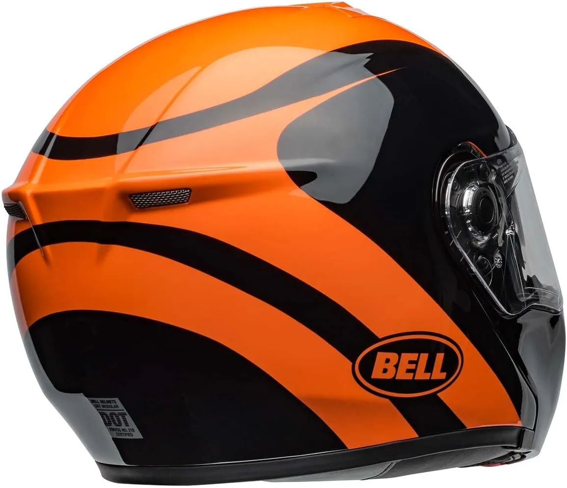 BELL SRT Modular Helmet (Gloss Velo Black/Orange - Small)