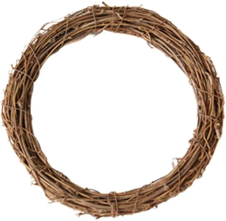 BESPORTBLE 1pc Dried Rattan Ring Rattan Wreaths to Decorate Wreath Dried Ring Garland Decoration Wreath Crafts Vines Base Front Door Decor Vine Garland Bamboo Outdoor Twig