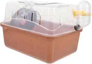 BESPORTBLE Hamster Cage Takeout Pet Carrier Window Portable Hamster Travel Box for Small Animals Handle for Easy Transport