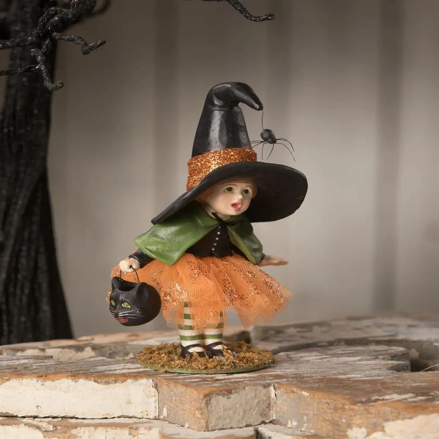 Bethany Lowe Little Lavinia Witch with Spider, TD1199