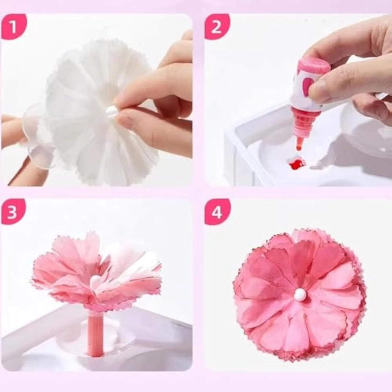 Bloom Joy Magic Petal Flower Kit, BloomJoy Magic Petal Flower Art Kit, Colored Flowers Creative Toys - Fantasy Art-Magical Flowers, More Than A Dozen Kinds of Petals, Free to Match Colors (1-SetB)