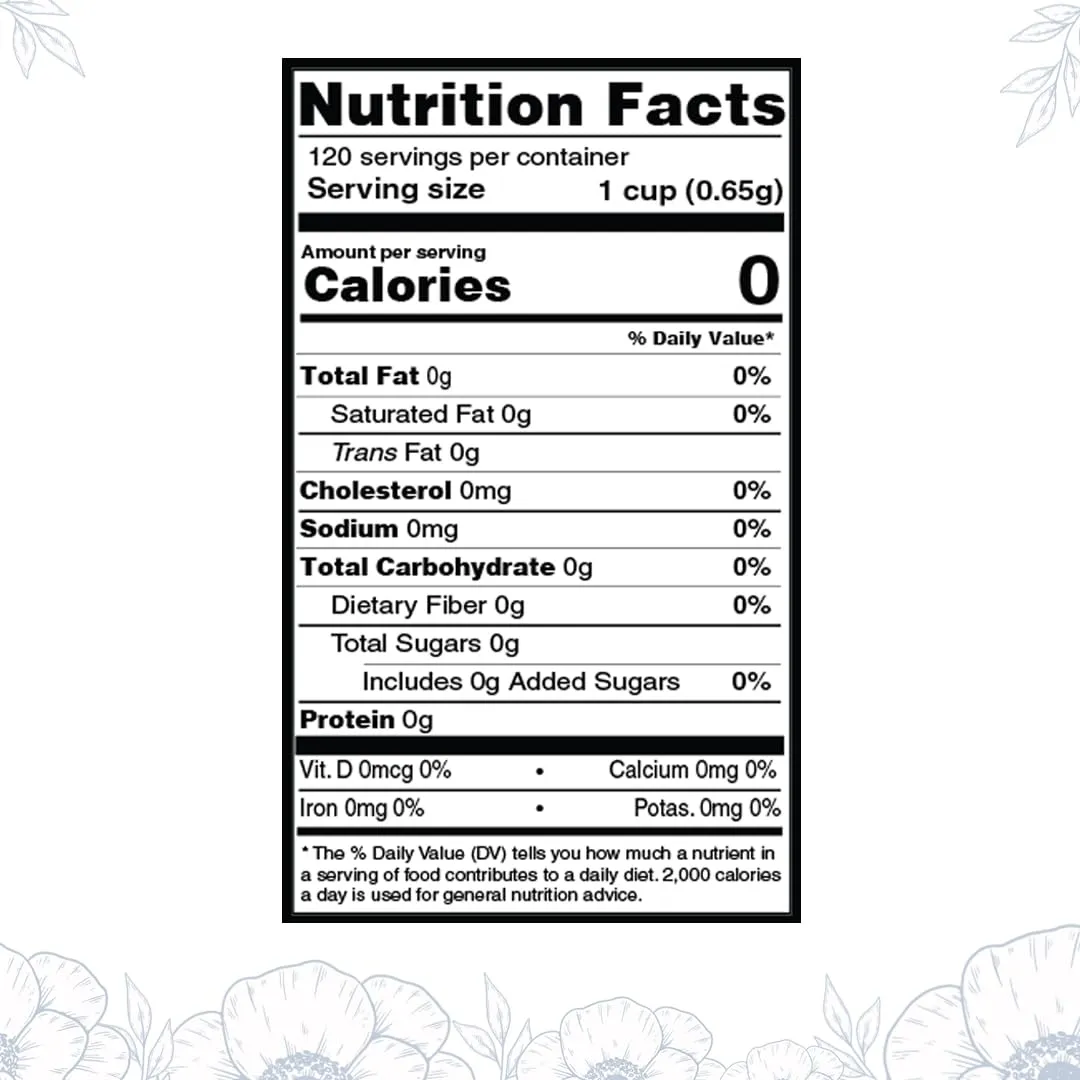 BLUE TEA - Butterfly Pea Flower Tea - 2.11 Oz (120  Cups) | ANTIOXIDANT RICH | Chemical Free - Herbal Tea - Caffeine free - Non Bitter - No Preservatives - Non-GMO | Zipper Pack