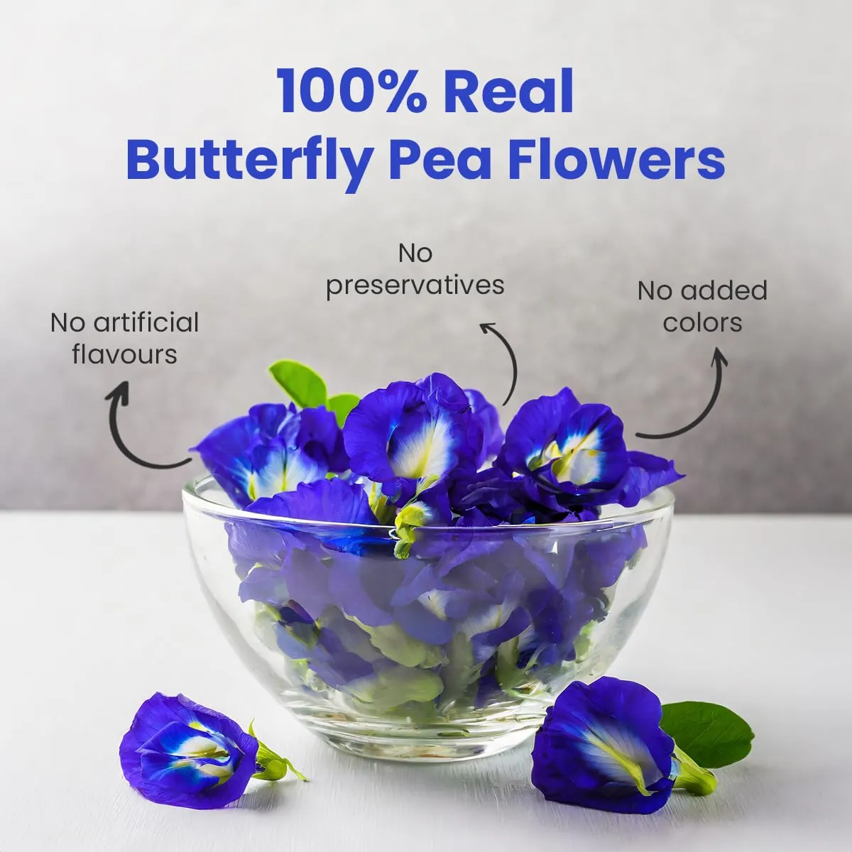 BLUE TEA - Butterfly Pea Flower Tea - 2.11 Oz (120  Cups) | ANTIOXIDANT RICH | Chemical Free - Herbal Tea - Caffeine free - Non Bitter - No Preservatives - Non-GMO | Zipper Pack