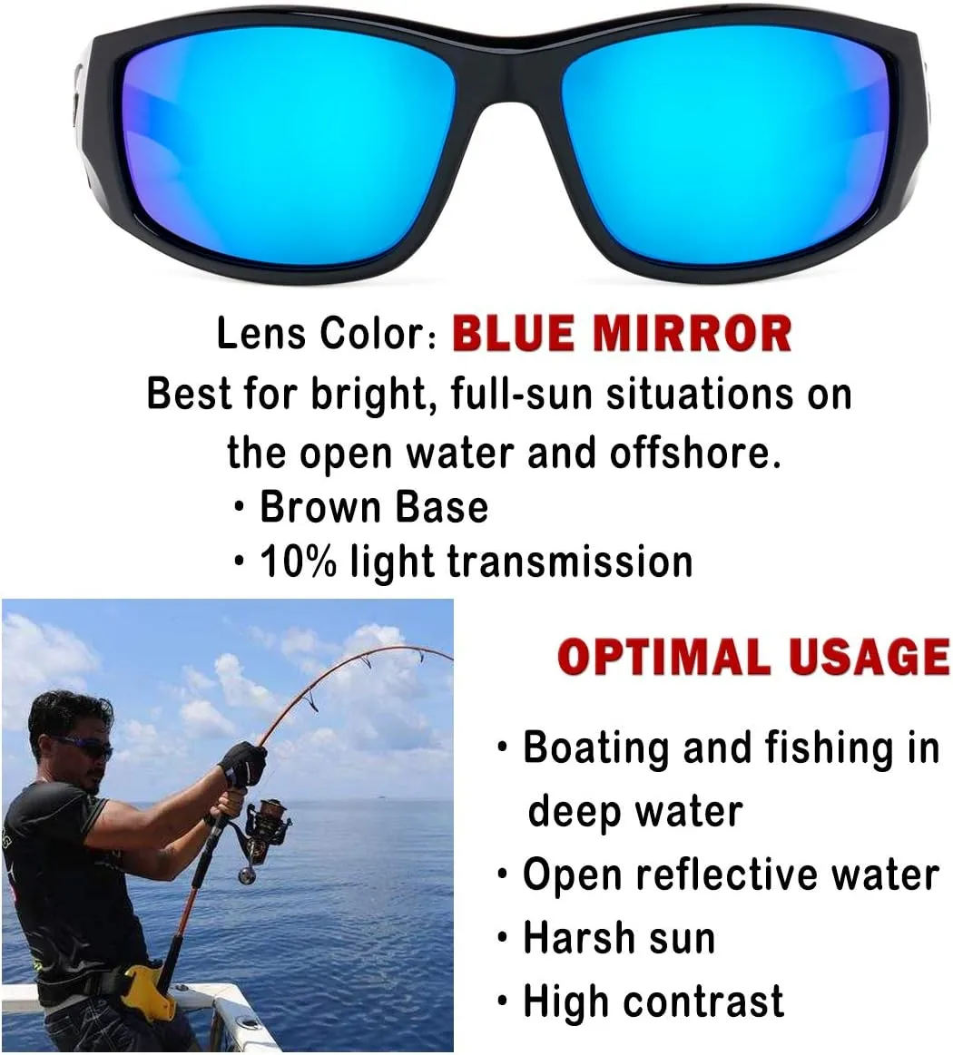 BNUS Polarized Sunglasses with Corning Glass Lens - High Definition, Fashionable, and Scratch-Resistant
