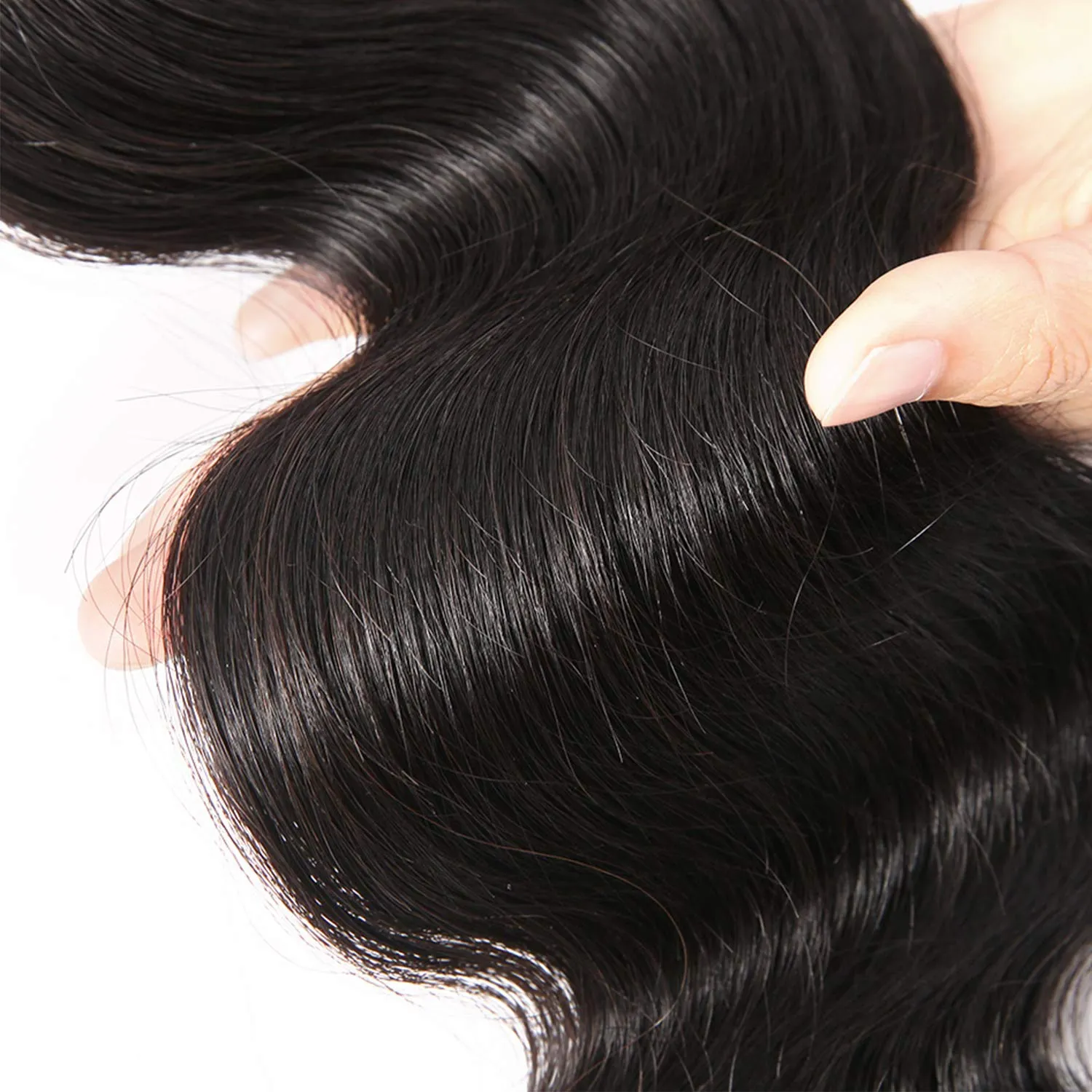 Body Wave Lace Top Closure Brazilian Human Hair Body Wave 4x4 Free Part Swiss Lace With Baby Hair Natural Black Color (10inch)