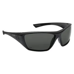 Bolle' Safety-40150 Polarized Safety Glasses, Anti-Fog, Scratch-Resistant, Shiny Black