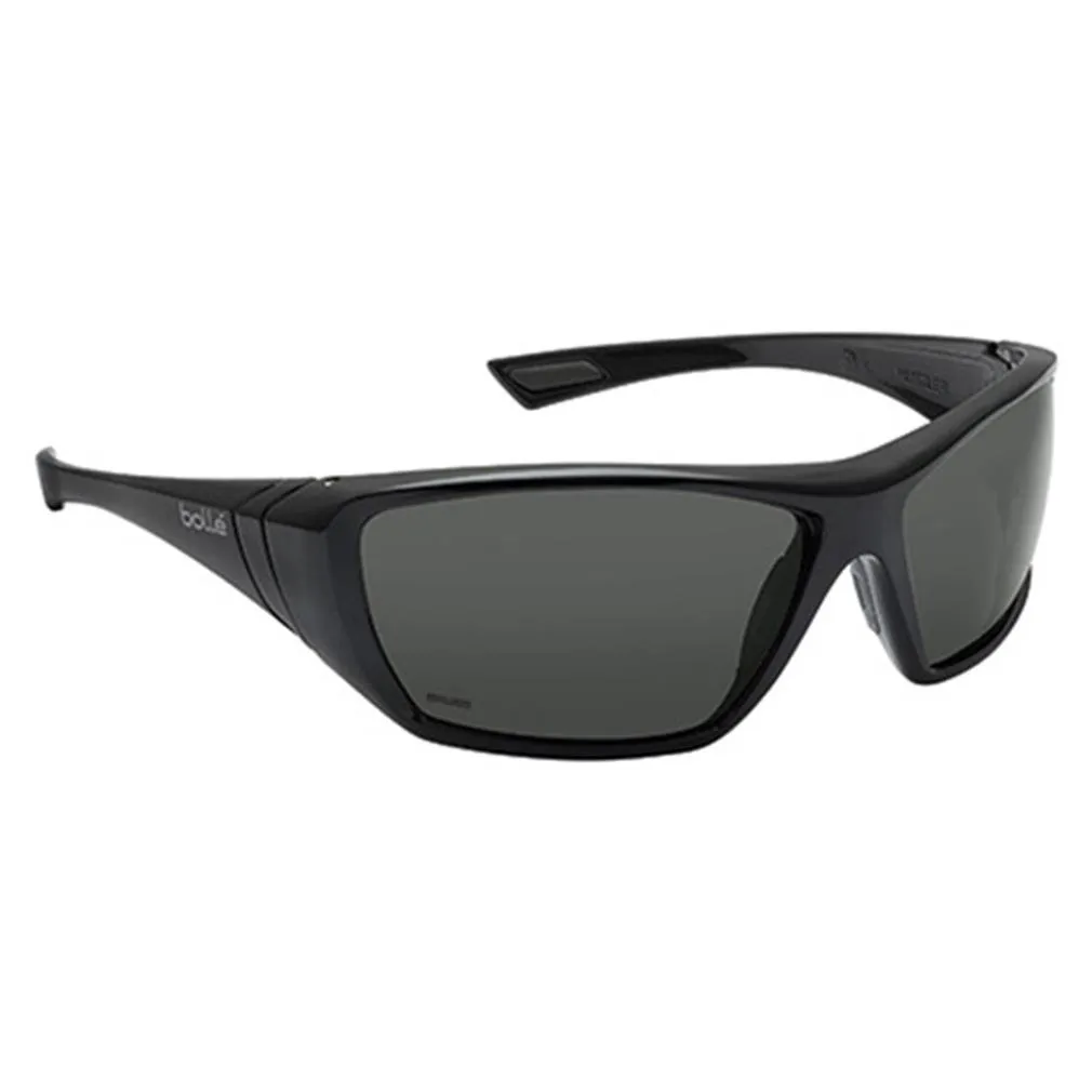 Bolle' Safety-40150 Polarized Safety Glasses, Anti-Fog, Scratch-Resistant, Shiny Black