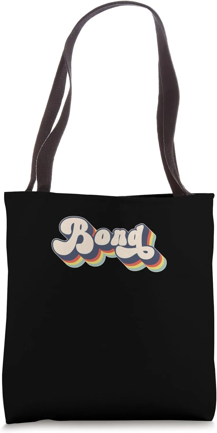 BOND Family Name Personalized Surname BOND Tote Bag