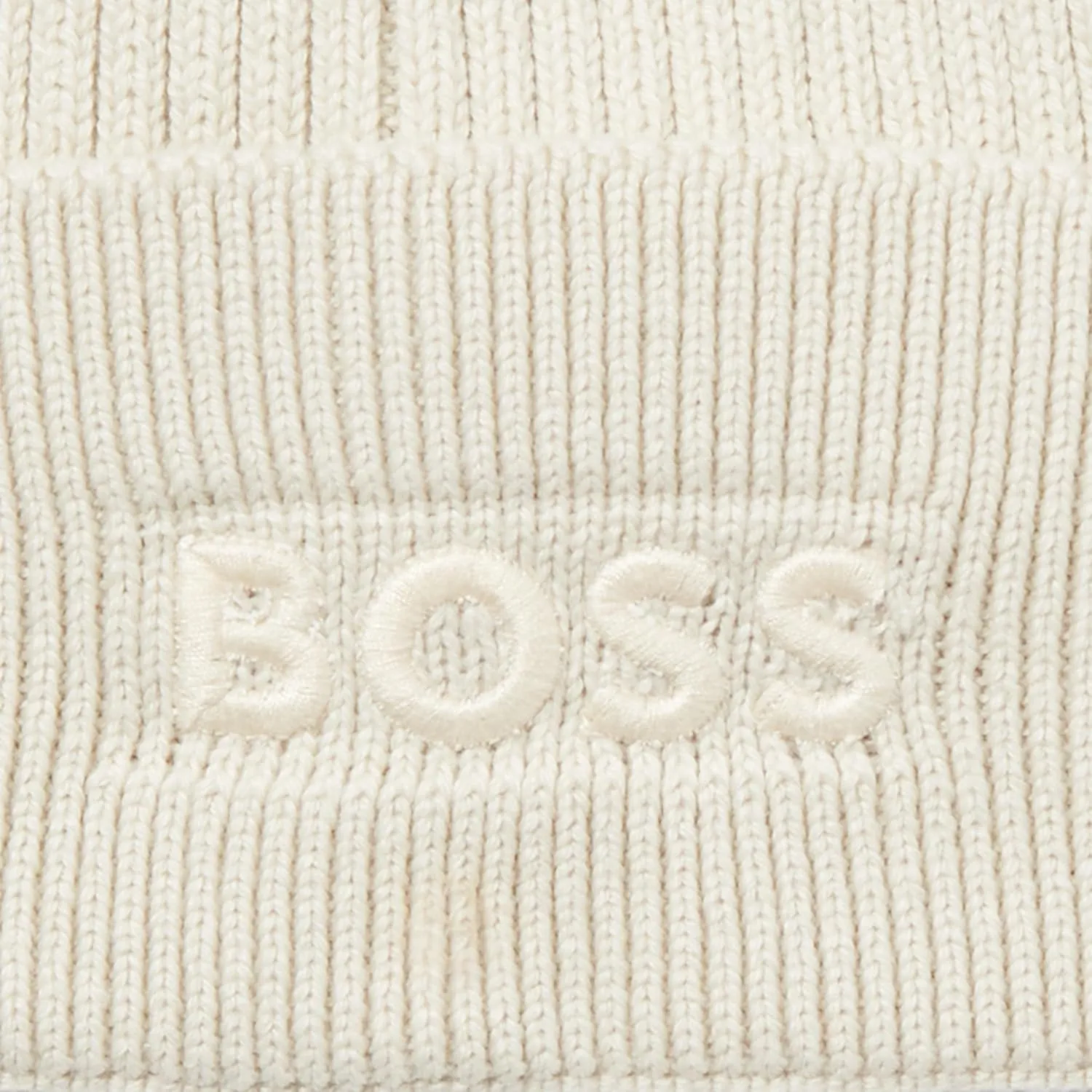 BOSS Men's Magico Ribbed Mixed Material Beanie