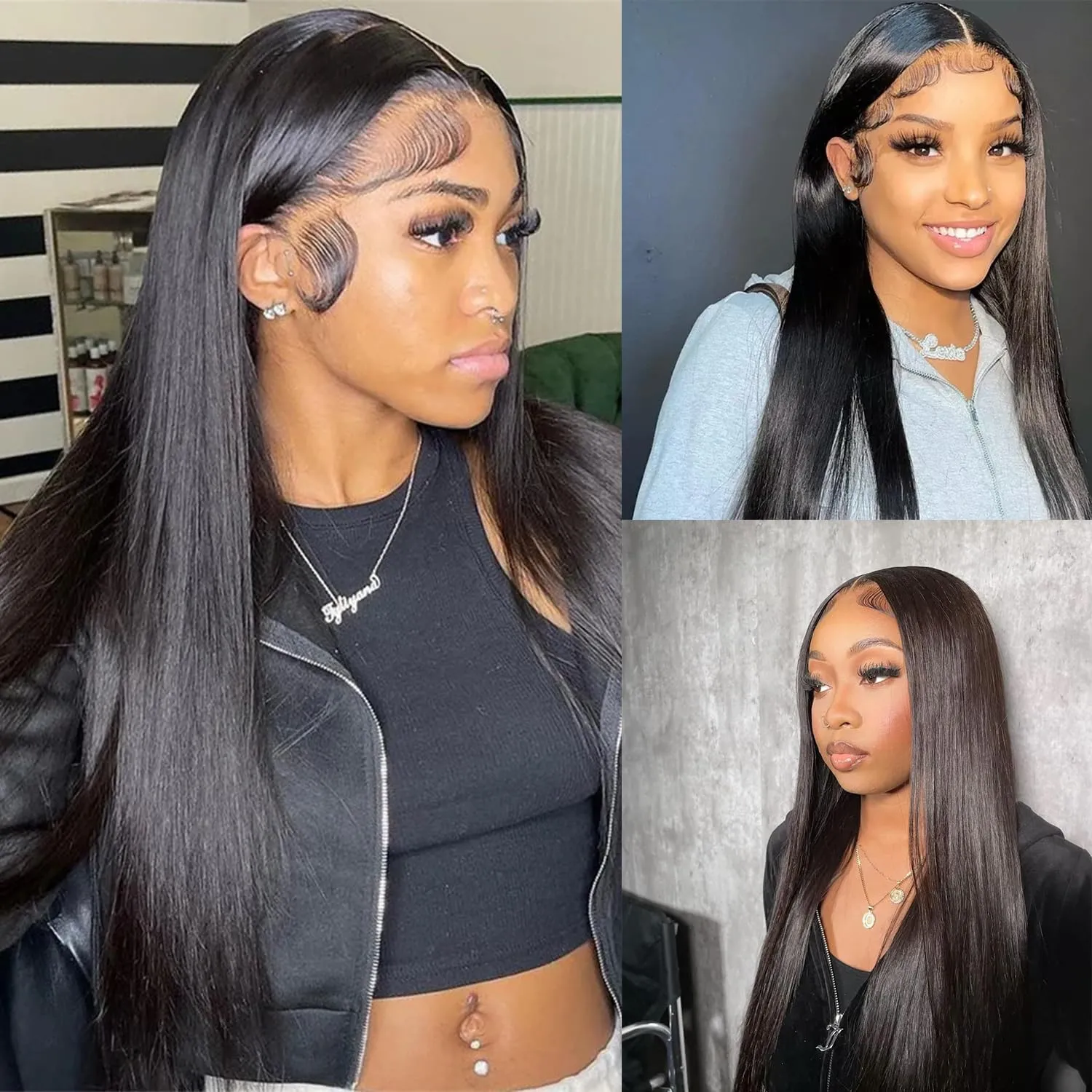 Brazilian 13x4 Human Hair Lace Frontal 20 Inch Body Wave 13x4 Human Hair Frontal 100% Human Hair Lace Frontal With Baby Hair (20 Inch, Black)