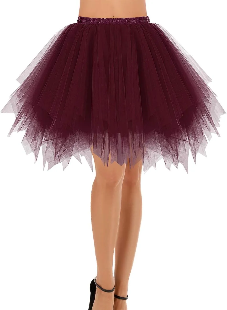 Bridesmay Women's Tutu Skirt 2025 50s Vintage Ballet Bubble Dance Skirts for Cosplay Party