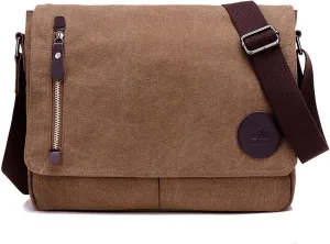 Briefcases for men Vintage Canvas Briefcase Men Business office Crossbody bags Casual Cover Shoulder Bags Envelope male