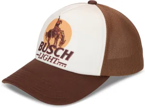 Busch Light Rodeo Embroidered Cowboy Trucker Hat Multicolor