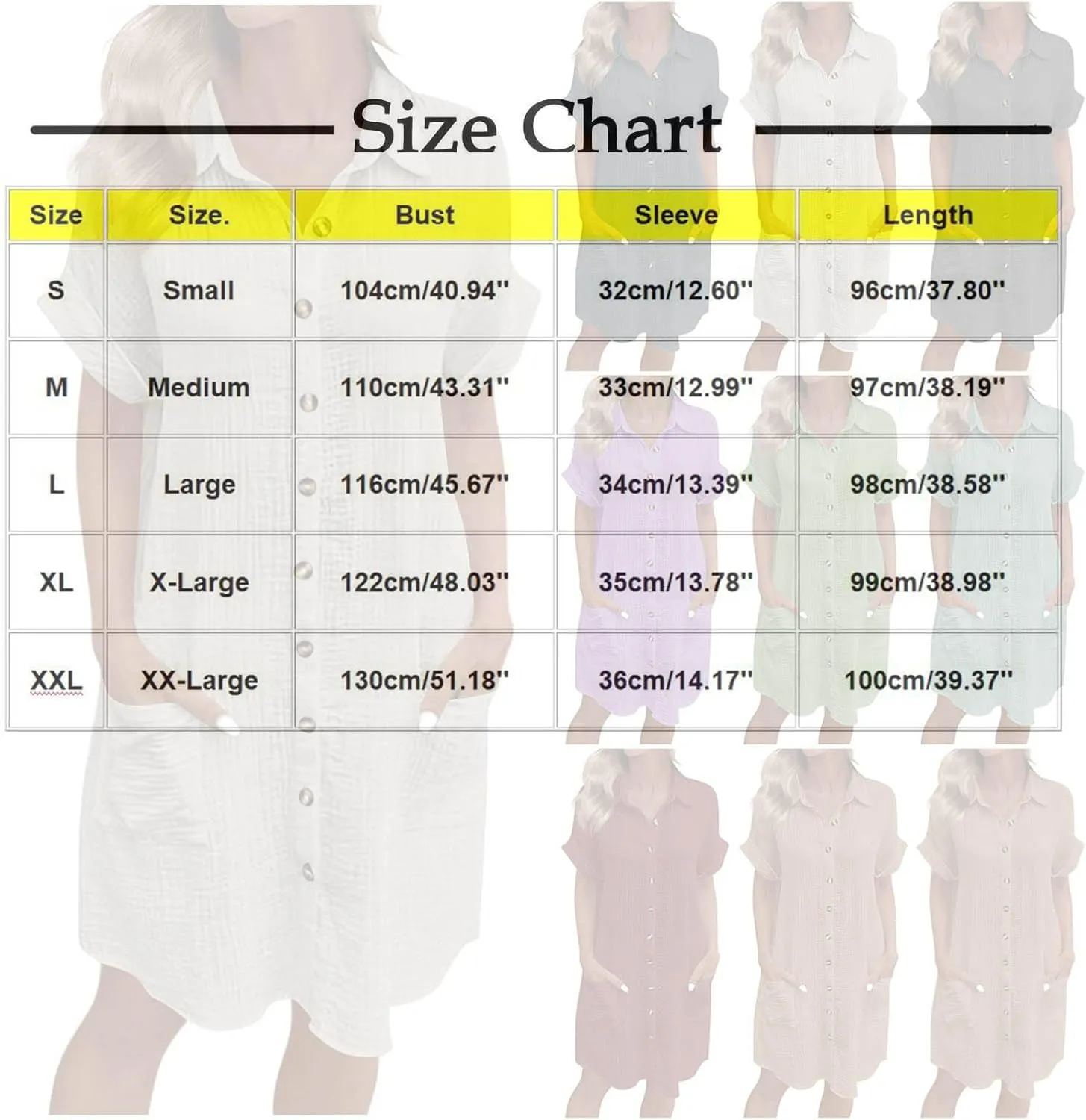 Button Down Dress for Women Summer Short Sleeve Tshirt Dresses Casual Flowy V Neck Loose Midi Beach Dress
