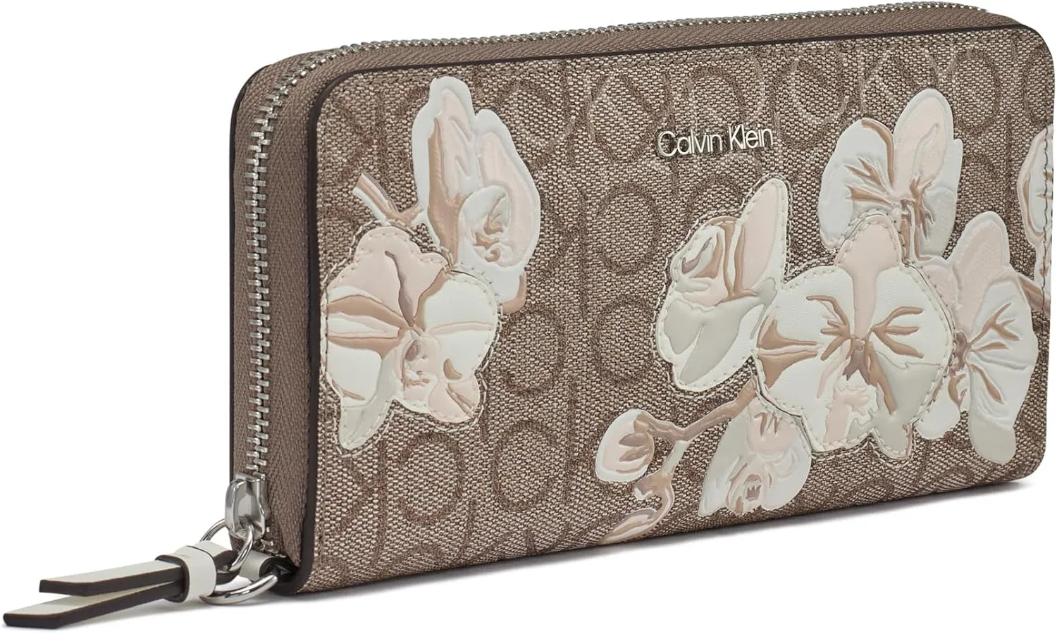 Calvin Klein Key Item Saffiano Continental Zip Around Wallet with Wristlet Strap