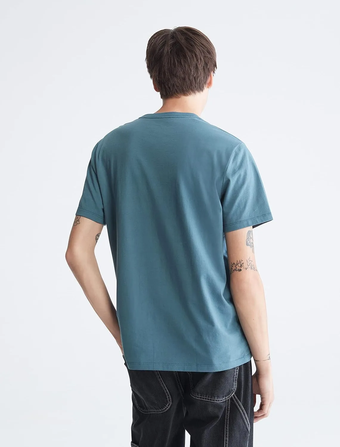 Calvin Klein Men's Monogram Ck Jeans Crewneck T-Shirt