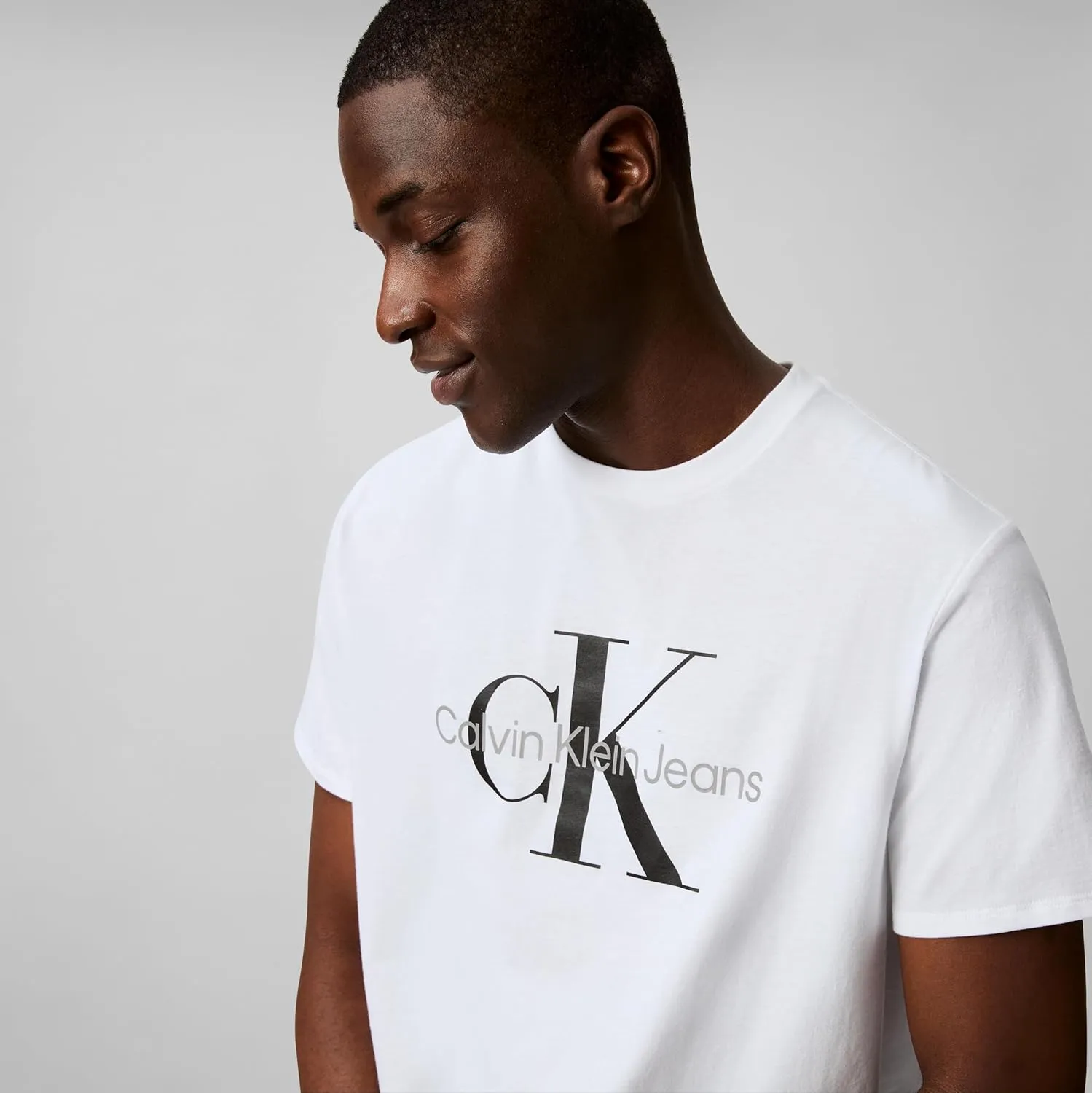 Calvin Klein Men's Monogram Ck Jeans Crewneck T-Shirt