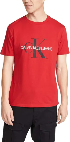 Calvin Klein Men's Monogram Ck Jeans Crewneck T-Shirt
