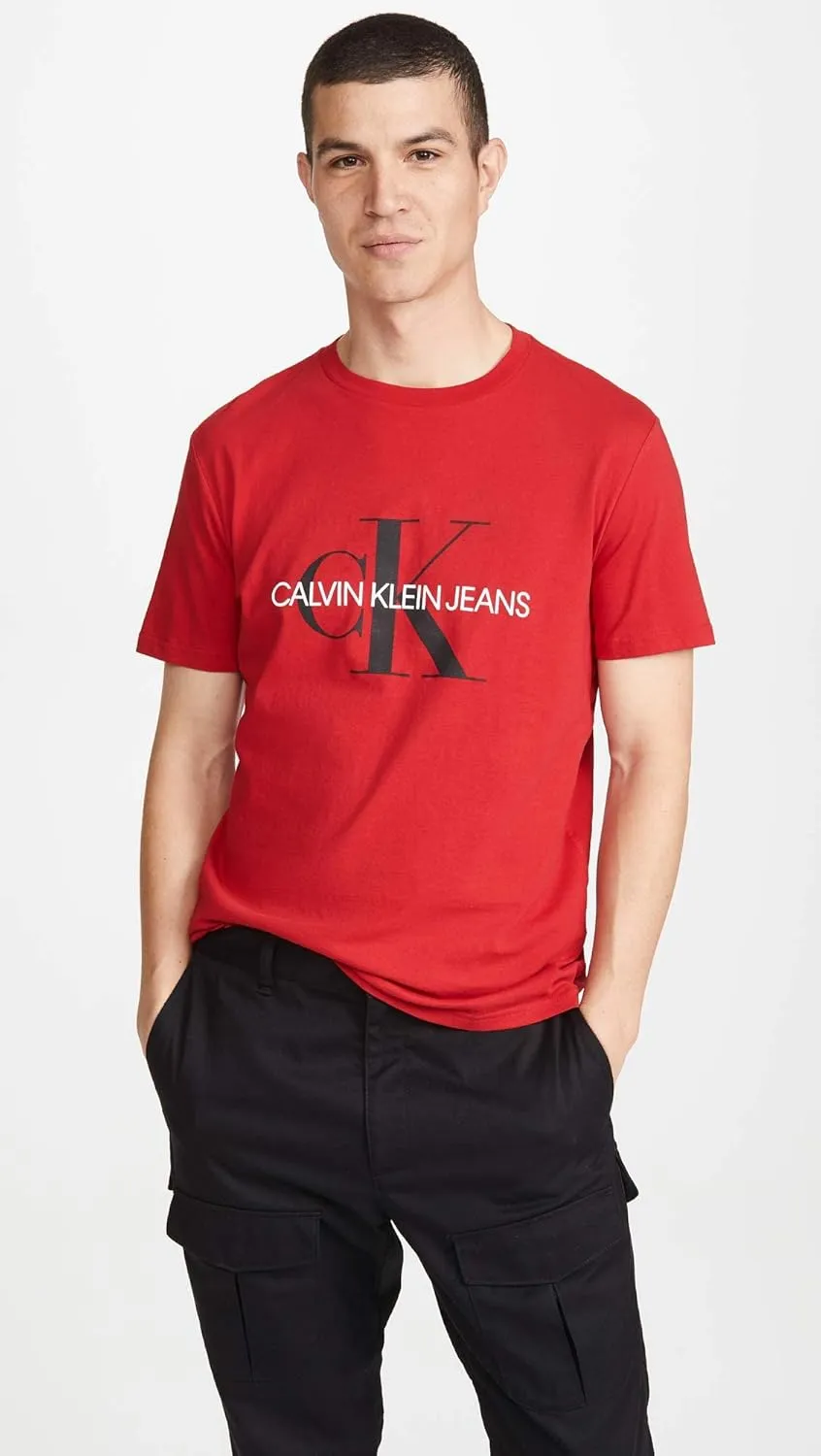 Calvin Klein Men's Monogram Ck Jeans Crewneck T-Shirt