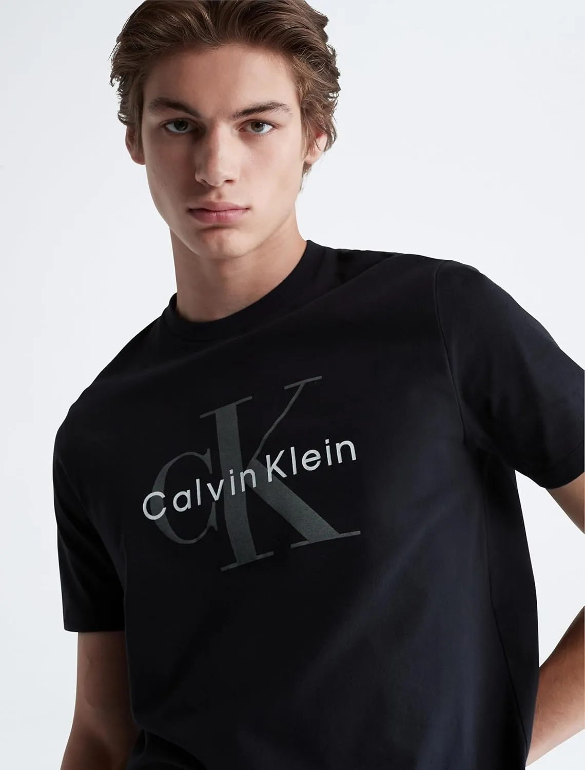 Calvin Klein Men's Monogram Logo Crewneck T-Shirt