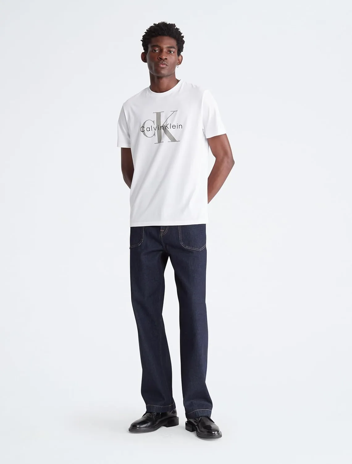 Calvin Klein Men's Monogram Logo Crewneck T-Shirt