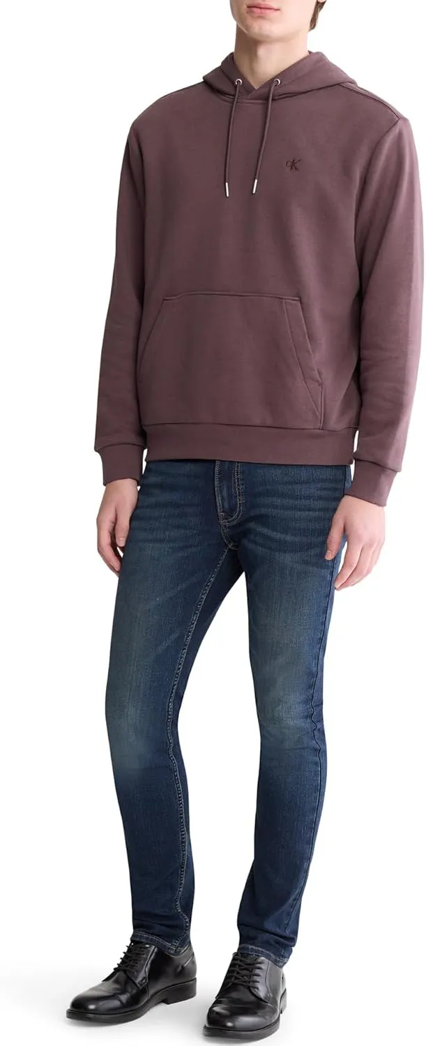 Calvin Klein Men's Monogram Logo Fleece Hoodie